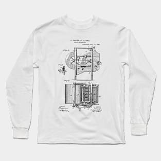 Grain Separator Vintage Retro Patent Hand Drawing Funny Novelty Gift Long Sleeve T-Shirt